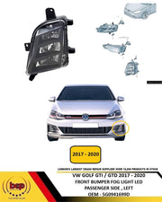 VW GOLF MK7.5 2017 - 2020 GTI GTD FRONT FOG LIGHT LED PASSENGER SIDE LEFT N/S